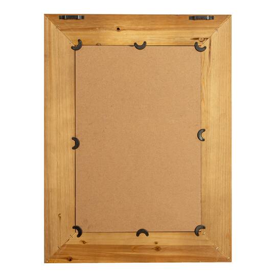 Hello Honey® 26" Natural Rectangle Wall Mirror with Rattan Detail
